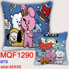BTS防弹少年团BT21 MQF1290 双面全彩抱枕靠垫 45X45CM