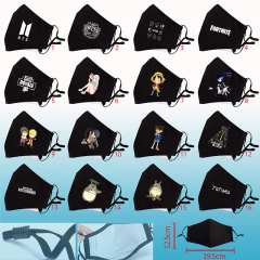 16 Designs Cartoon Movie Game Cosplay Anime Mouth Mask