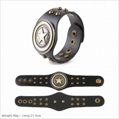 Captain America Punk Style Movie Cosplay Anime Bracelet Bangles