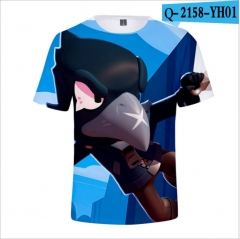 Brawl Stars Game Cartoon 3D Printing Short Sleeve T shirts