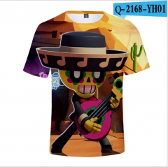 Brawl Stars Game Cartoon 3D Printing Short Sleeve T shirts