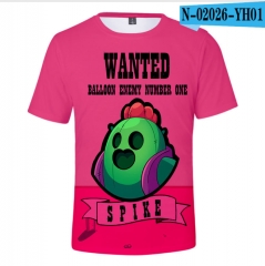 Brawl Stars Game Cartoon 3D Printing Short Sleeve T shirts