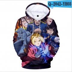 钢之炼金术师FA FULLMETAL ALCHEMIST 同款3D带帽卫衣男女学生潮