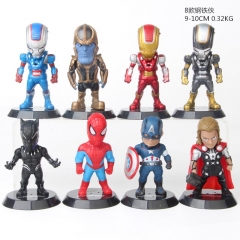 The Avengers Iron Man Cosplay Collection Model Toy Anime PVC Figure 8 Piece /Set