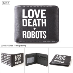 Love, Death and Robots Cosplay PU Purse Folding Anime Short Wallet