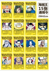 海贼王大号15张BOSS团海报通缉令海报 动漫 海报