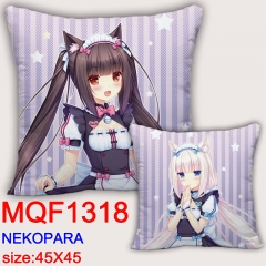 巧克力与香子兰 MQF 1318  双面方抱枕45X45