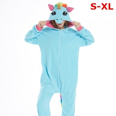 Unicorn Cartoon Polyester Cosplay For Winter Indoor Anime Pajamas