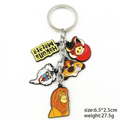 The King Lion Movie Cartoon Alloy Keychain