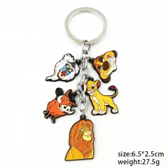The King Lion Movie Cartoon Alloy Keychain