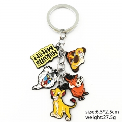 The King Lion Movie Cartoon Alloy Keychain