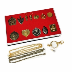 JoJo's Bizarre Adventure Anime Cartoon Alloy Pendant Necklace 13 pcs Set