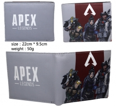 APEX钱包D款PU斜纹二折短款钱包