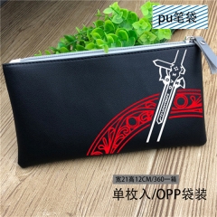 刀剑神域 黑色PU笔袋