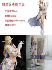 Lineage 天堂 白精灵 女法师 手办到货 产品高26cm 重量0.25kg 彩盒规格17X15X30cm 每件装36个