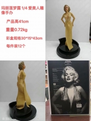 玛丽莲梦露  爱美人Marilyn Monroe 雕像手办 现货 产品高41cm 重量0.72kg 彩盒规格30X15X43cm 每件装12个