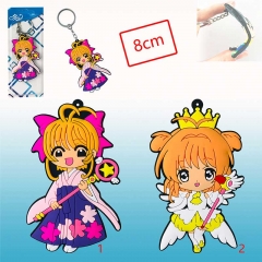 2 Style Card Captor Sakura Cartoon Cartoon Character Rubber Keychain