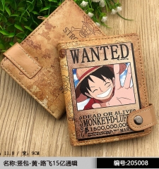 非丝钱包 海贼王路飞15亿通缉