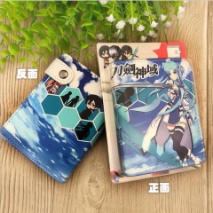 Hatsune Miku Cartoon Cosplay Purse PU Leather Anime Short Wallet