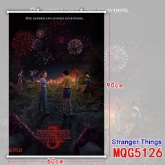 Stranger Things Cartoon Wallscrolls Waterproof Anime Wallscrolls