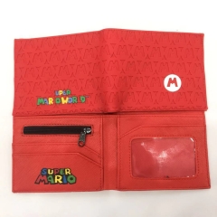 Super Mario Bro Cartoon Colorful PU Leater Wallet and Purse