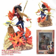 海贼王GK 蜘蛛侠 艾斯 盒装手办摆件模型 21CM 0.88KG 21X17X26CM 一箱30个