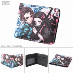 Demon Slayer: Kimetsu no Yaiba Cartoon Cosplay PU Purse Folding Anime Short Wallet