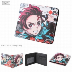 Demon Slayer: Kimetsu no Yaiba Cartoon Cosplay PU Purse Folding Anime Short Wallet