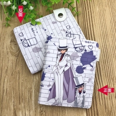 Detective Conan Cartoon Cosplay Purse PU Leather Anime Short Wallet