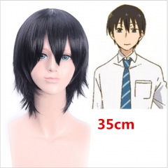 主圣达 小林家的龙女仆妹抖龙 泷谷真 黑色短发cosplay假发