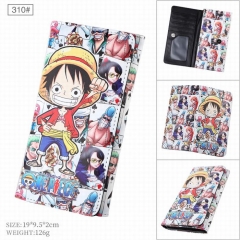 One Piece Cartoon Cosplay PU Purse Folding Anime Long Wallet