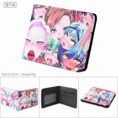AHEGAO Cartoon Cosplay PU Purse Folding Anime Short Wallet