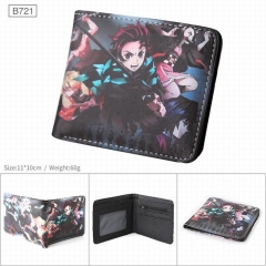 Demon Slayer: Kimetsu no Yaiba Cartoon Cosplay PU Purse Folding Anime Short Wallet
