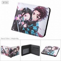 Demon Slayer: Kimetsu no Yaiba Cartoon Cosplay PU Purse Folding Anime Short Wallet