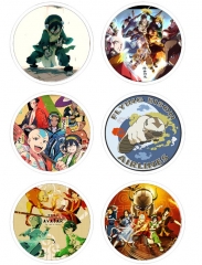 6PCS/SET 7.5CM Avatar: The Last Airbender Cartoon Alloy Anime Brooch