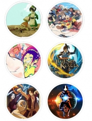 6PCS/SET 7.5CM Avatar: The Last Airbender Cartoon Alloy Anime Brooch