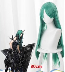 明日方舟 星熊 混绿色 长直发 cos动漫假发 492G