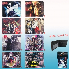 6 Different Styles Naruto Cartoon Cosplay Colorful Purse Anime PU Folding Wallet