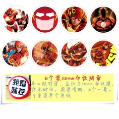 8款一套5.8cm 沈殿霞传  圆形布纹胸针 58MM