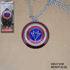 Marvel's The Avengers Captain America Anime Cartoon Alloy Necklace