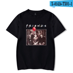 跨境热销新款 小丑回魂2 It Chapter friends宽松男女款短袖T恤