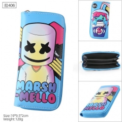 DJ Marshmello Cartoon Cosplay PU Purse Folding Anime Zipper Long Wallet