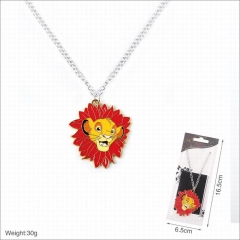 Disney The Lion King Movie Pattern Cartoon Cosplay Anime Alloy Necklace