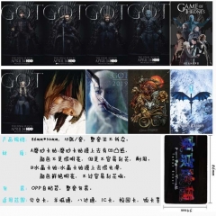 10个一套）权力的游戏 10个装磨砂卡贴