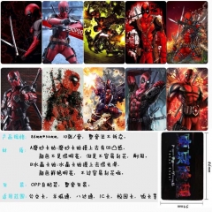 10个一套）漫威 死侍-1 10个装磨砂卡贴
