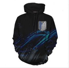 Attack On Titan/Shingeki No Kyojin Fashion 3D Hooded Long Sleeves Hoodie