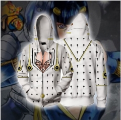 JoJo's Bizarre Adventure Anime 3D Print Casual Zipper Hoodie