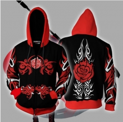 RWBY 系列 3D 印花卫衣 开衫连帽衫 cosplay动漫周边
