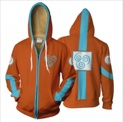 Avatar: The Last Airbender Anime 3D Print Casual Zipper Hoodie