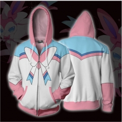 2019新款 口袋妖怪 pokemon 3D印花卫衣连帽衫 cosplay动漫周边